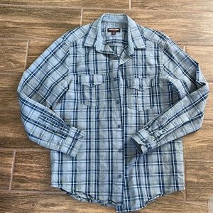 Johnston & Murphy Medium Mens Button - Blue/Gray